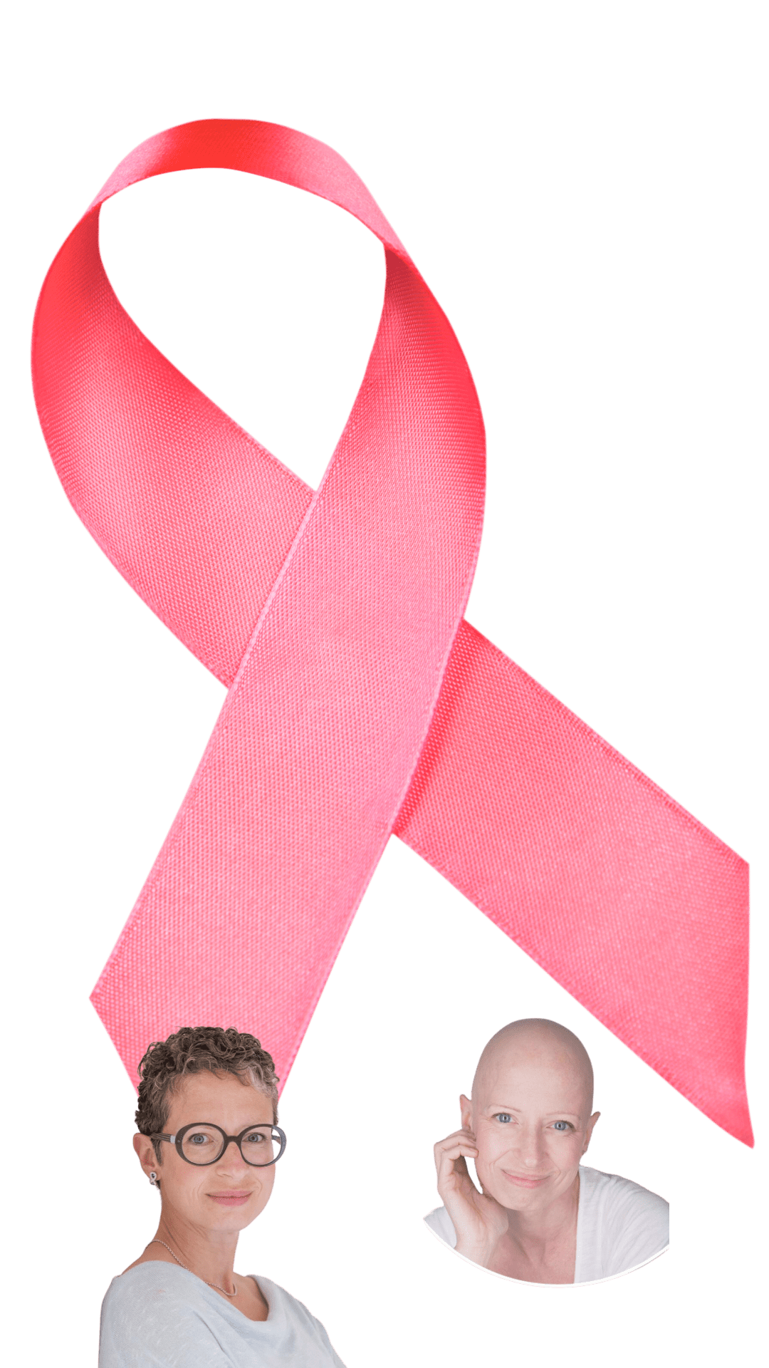 Breast Cancer Awareness Ribbon and before and after hair loss Breast Cancer Awareness Ribbon and before and after hair loss